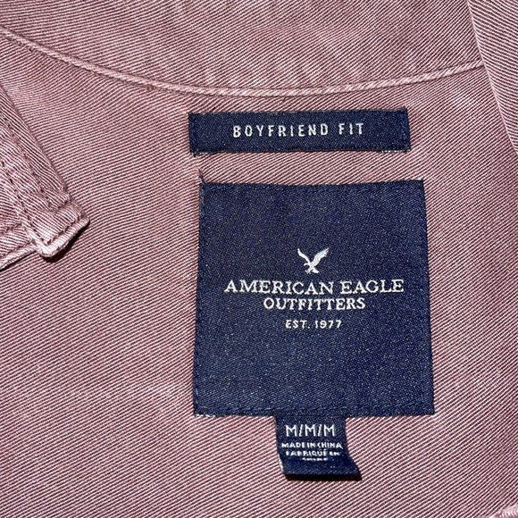 M American Eagle Button down Long Sleeve shirts - Picture 4 of 4